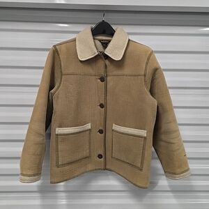 Woolrich Women’s Sherpa Lined Corduroy Jacket Dark Wheat Small